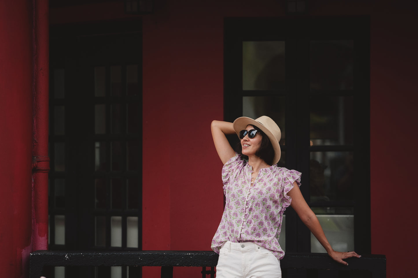 Lined button shirt