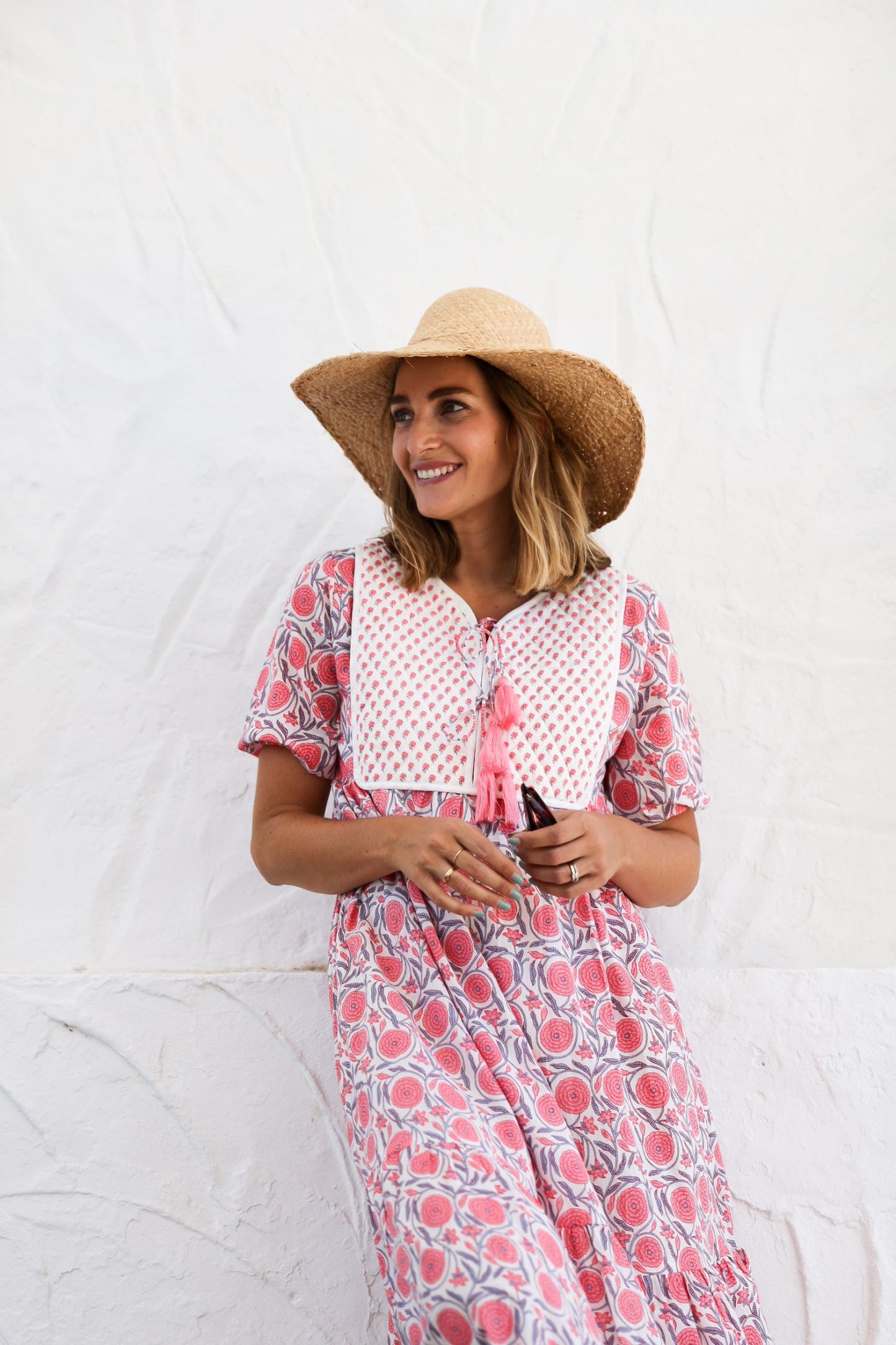 My Mamis - Calella Long Dress-Pink