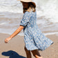 Balear Dress with Puff Sleeves